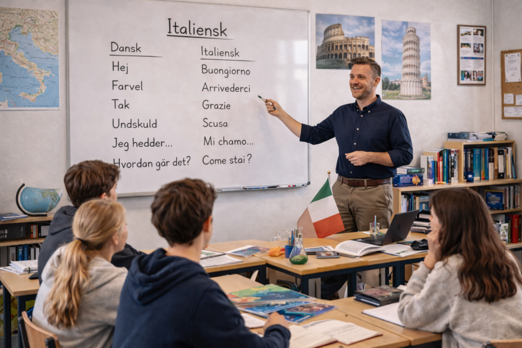 Lektiehjælp til italiensk i folkeskolen