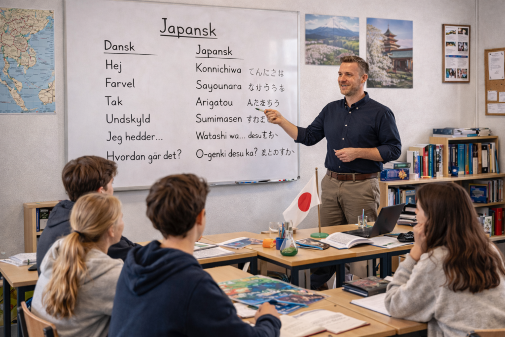 Lektiehjælp til japansk i folkeskolen