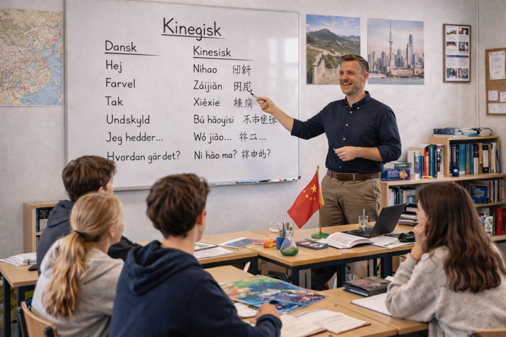 Lektiehjælp til kinesisk i folkeskolen