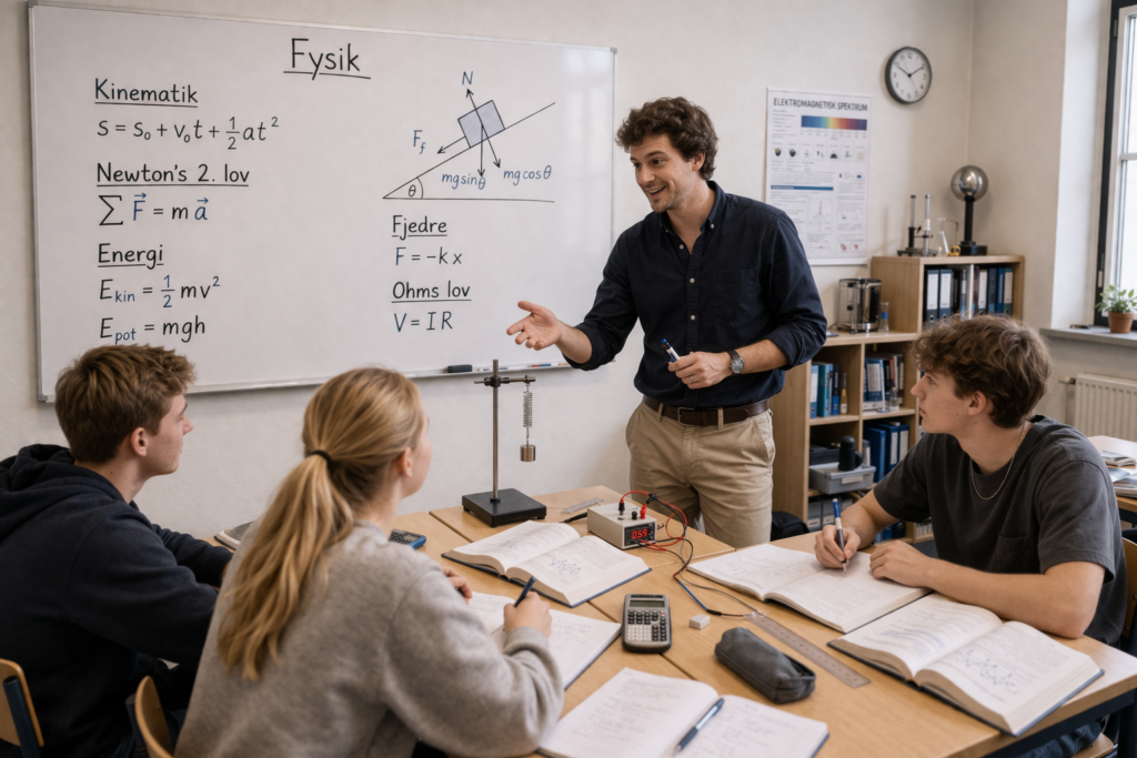 Lektiehjælp til fysik i gymnasiet