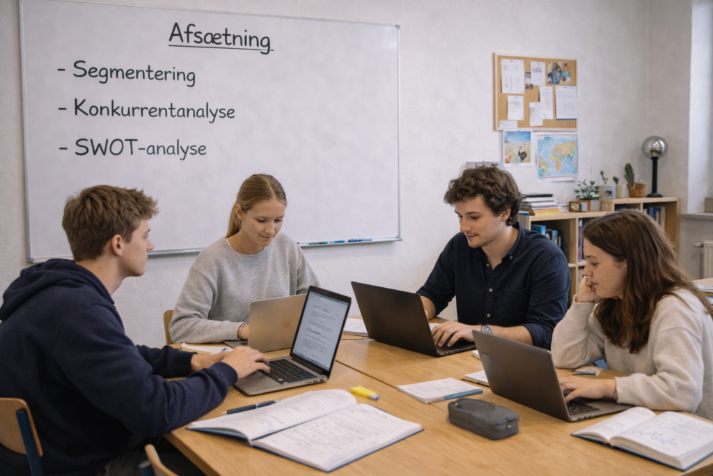 Lektiehjælp til afsætning i gymnasiet