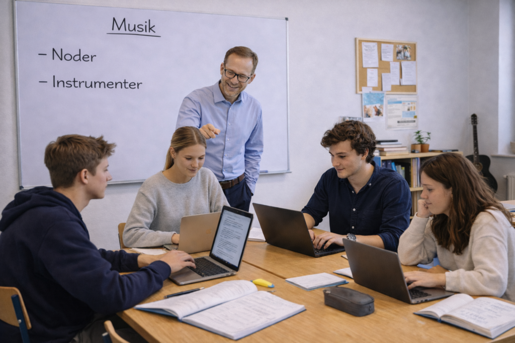 Lektiehjælp til musik i gymnasiet